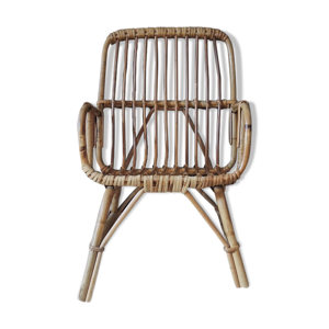 fauteuil en rotin enfant