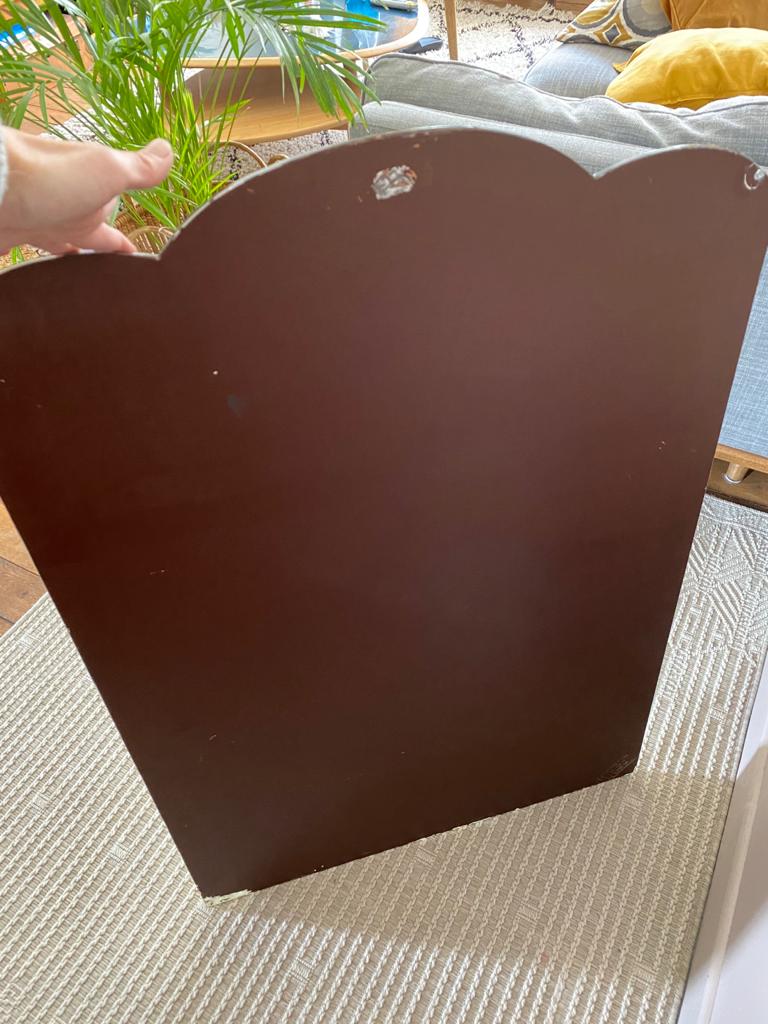 Vintage bevelled mirror 93x63cm