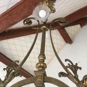 Bronze billiard chandelier