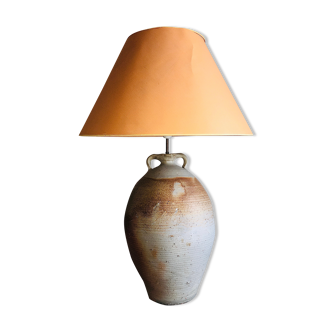 Antique pottery lamp foot