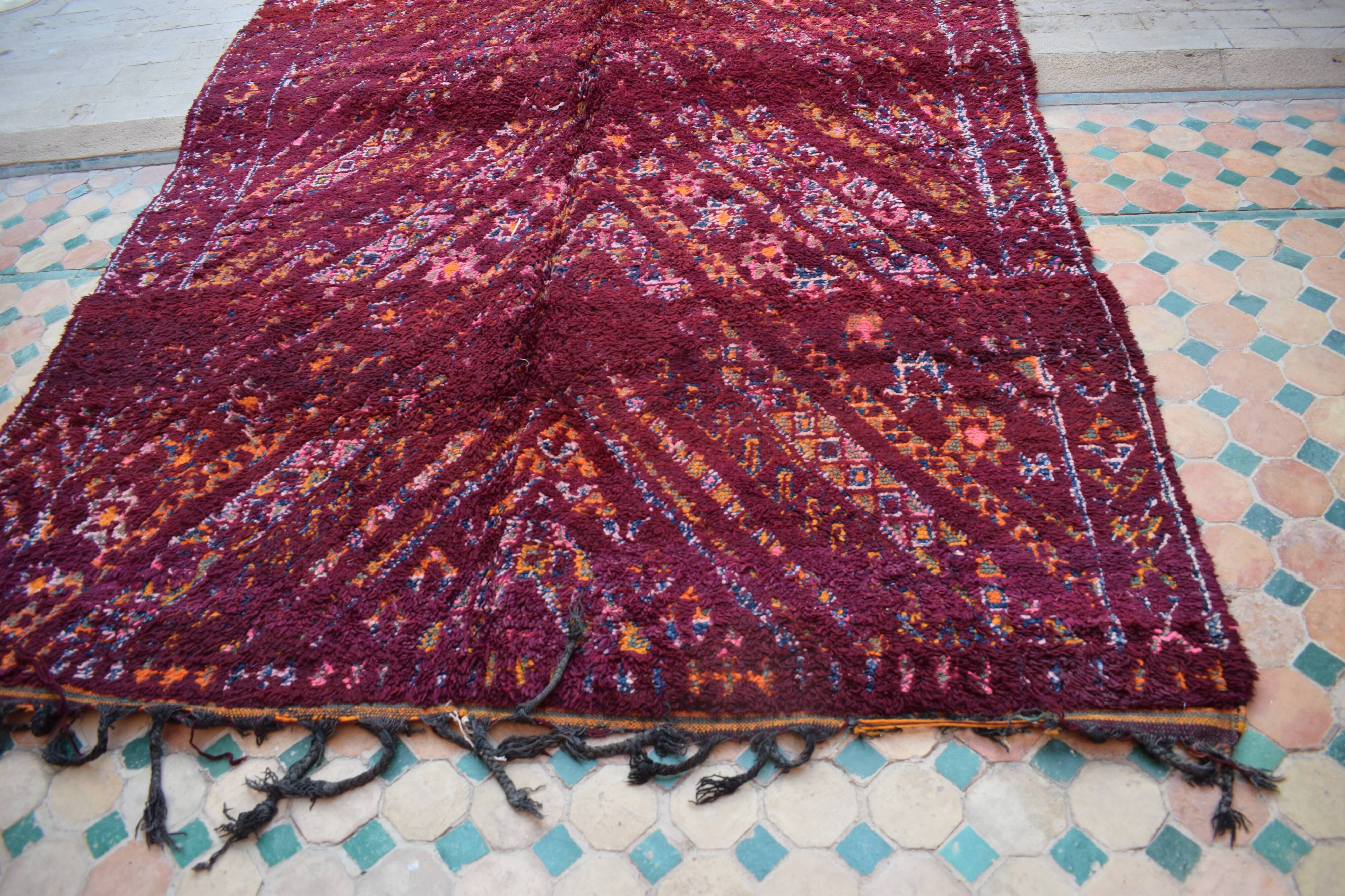 Berber rug Moroccan vintage Atlas
