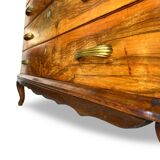 Italian art deco burl walnut chest of drawers, 1930s/1940s