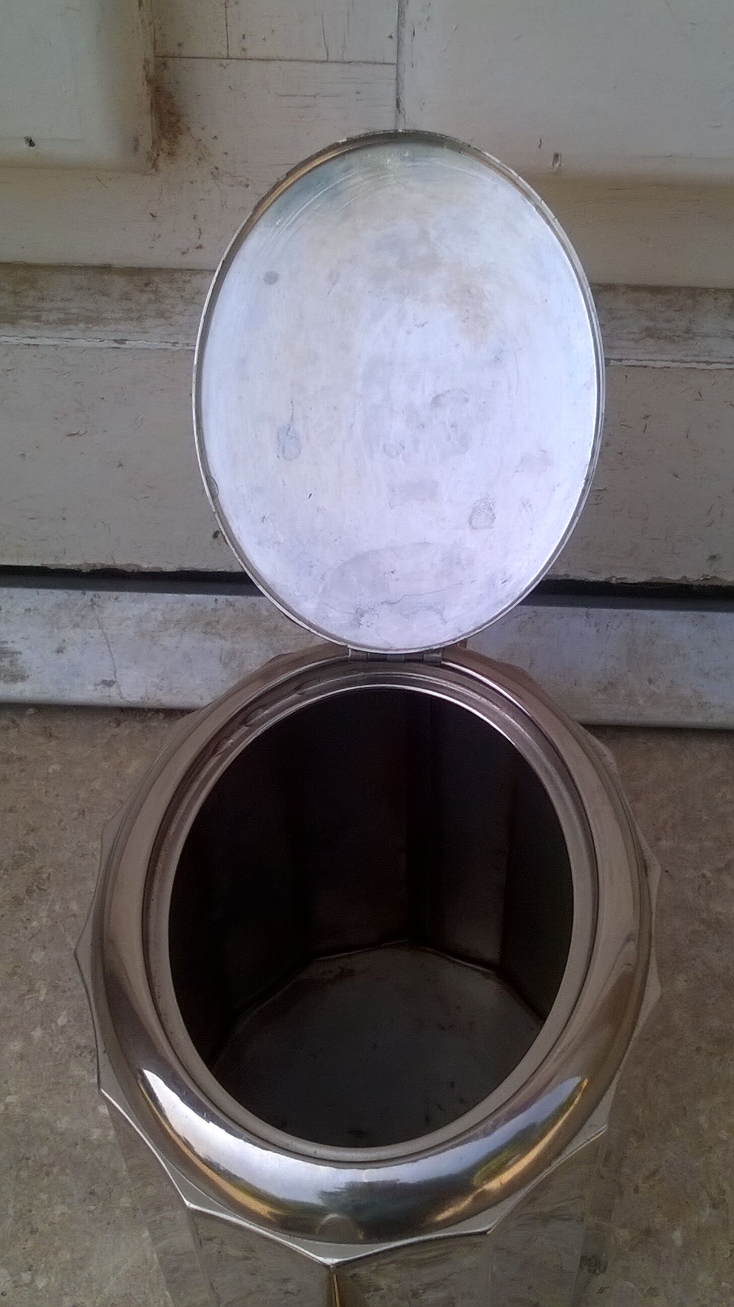 Silver metal teapot WMF year 1960