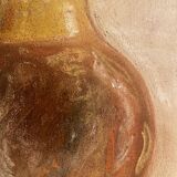 Painting signed pastel still life “Provençal jar”