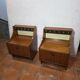 Pair of Scandinavian teak bedside tables from the 1960s.