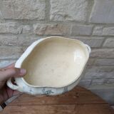 Ancien légumier plat de service Terre de Fer Porcelaine opaque de Gien modèle Océan