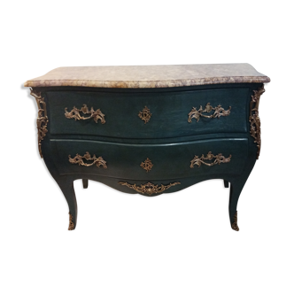 Louis XV curved dresser 2 drawers