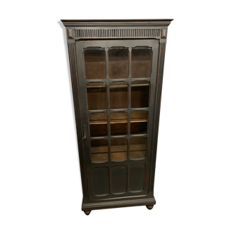 Old Napoleon III black patinated showcase