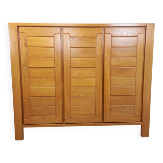 Armoire dressing vintage Maison Regain en orme des années 70 80