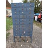 Industrial wooden furniture with 30 drawers