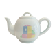 Théière ronde Alpac pastel en porcelaine- annees 80-retro-cuisine-vintage