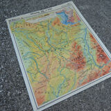Ancienne carte scolaire N°11 de L'Est de la France