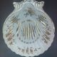 Limoges, large gold and gadroon scallop shell, empty pocket, salad bowl, compotier