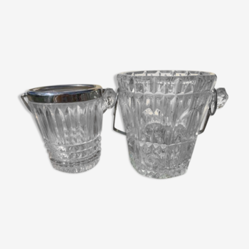 Lot of two ice buckets