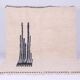 Tapis en laine pure artisanale traditionnelle taille 140 x 260 cm
