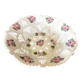 Fruit bowl crafted with floral decoration, Sumi, Romania, centrepiece decor.