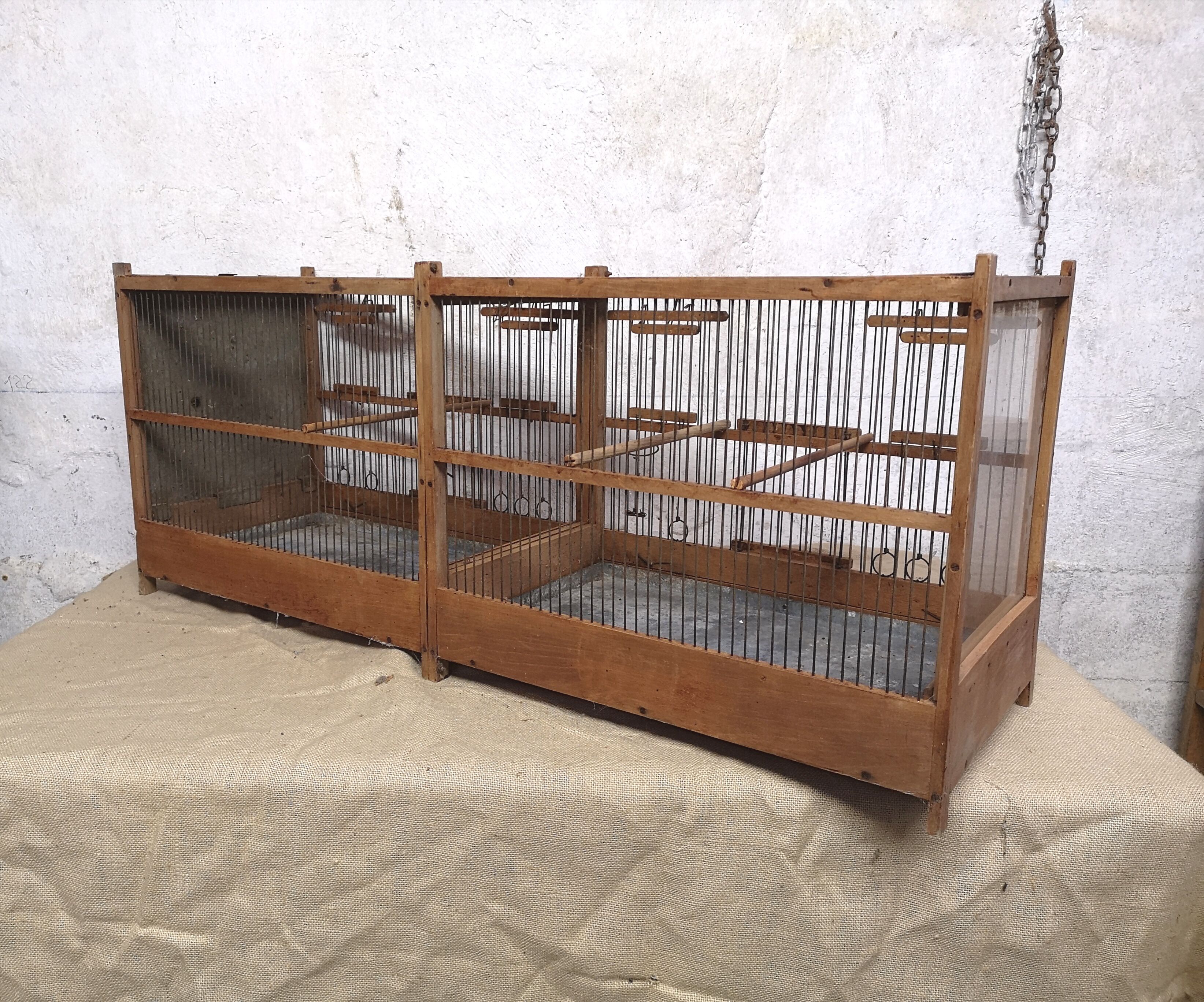 Old aviary bird cage 110 cm
