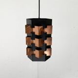Danish copper pendant light from the mid-century by Lyfa, 1960s.