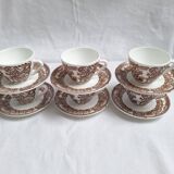 Vintage Rivanel cups and saucers