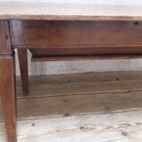 Solid walnut kneading table old XIX°