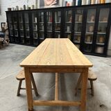 Large 20th century pine community table
