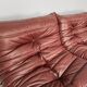 Modern French Togo leather sofa