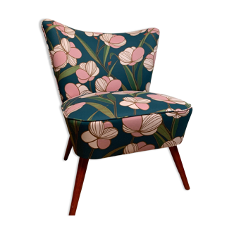 Period cocktail chair upholstered
