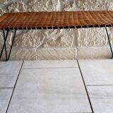 Raoul Guys metal rattan coffee table