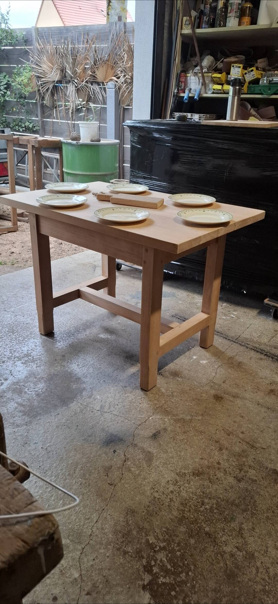 Small renovated farmhouse table