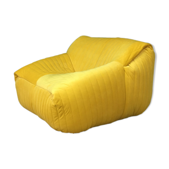Vintage Yellow Sofa  " Sandra" by Cinna ( Ligne Roset )