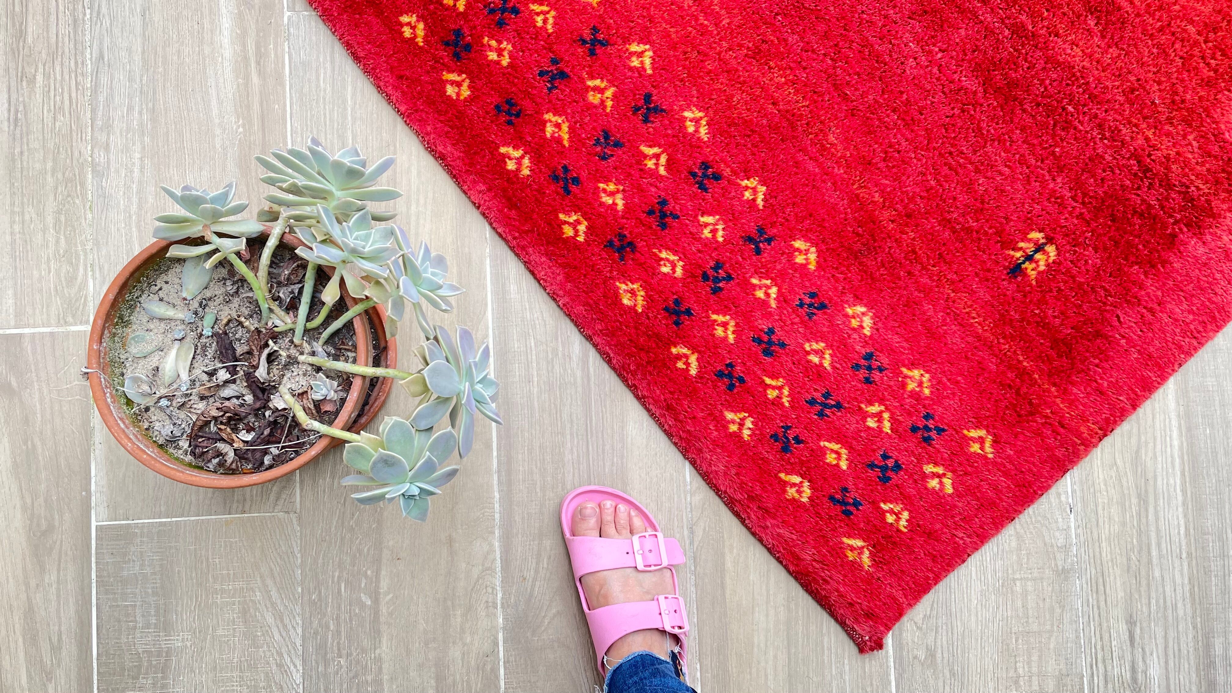 Rug indian gabbeh 100% wool, 143×202 cm