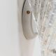 Vintage Murano Glass Shell Wall Lamp - Transparent Iridescent Glass, 1970s Italy