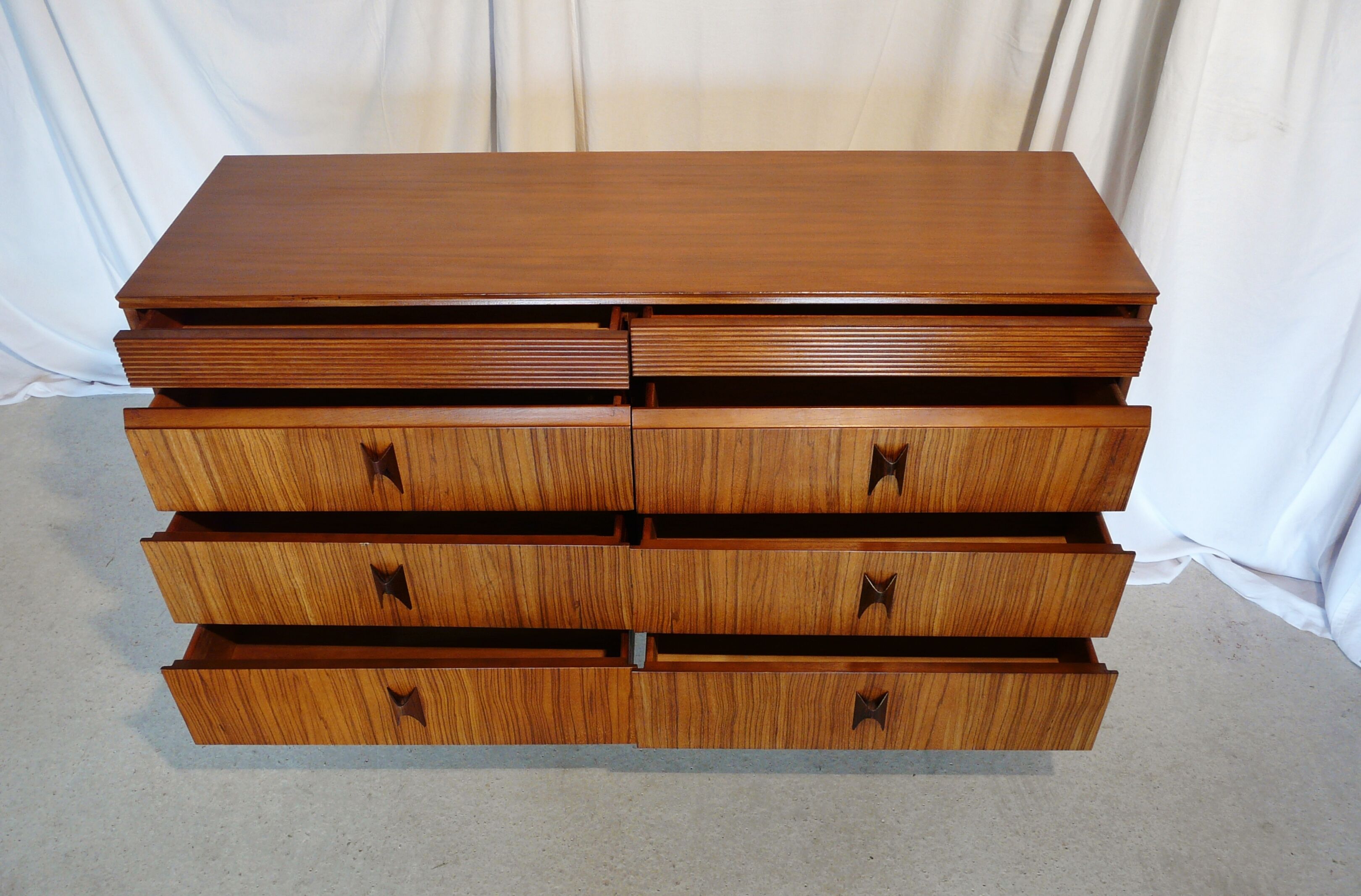 Scandinavian rosewood chest of drawers