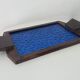 Art deco cathedral glass serving tray 1940s/1950s