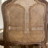 Set of 5 tanned chairs