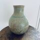 Vase boule émaillé et cristallisé signé