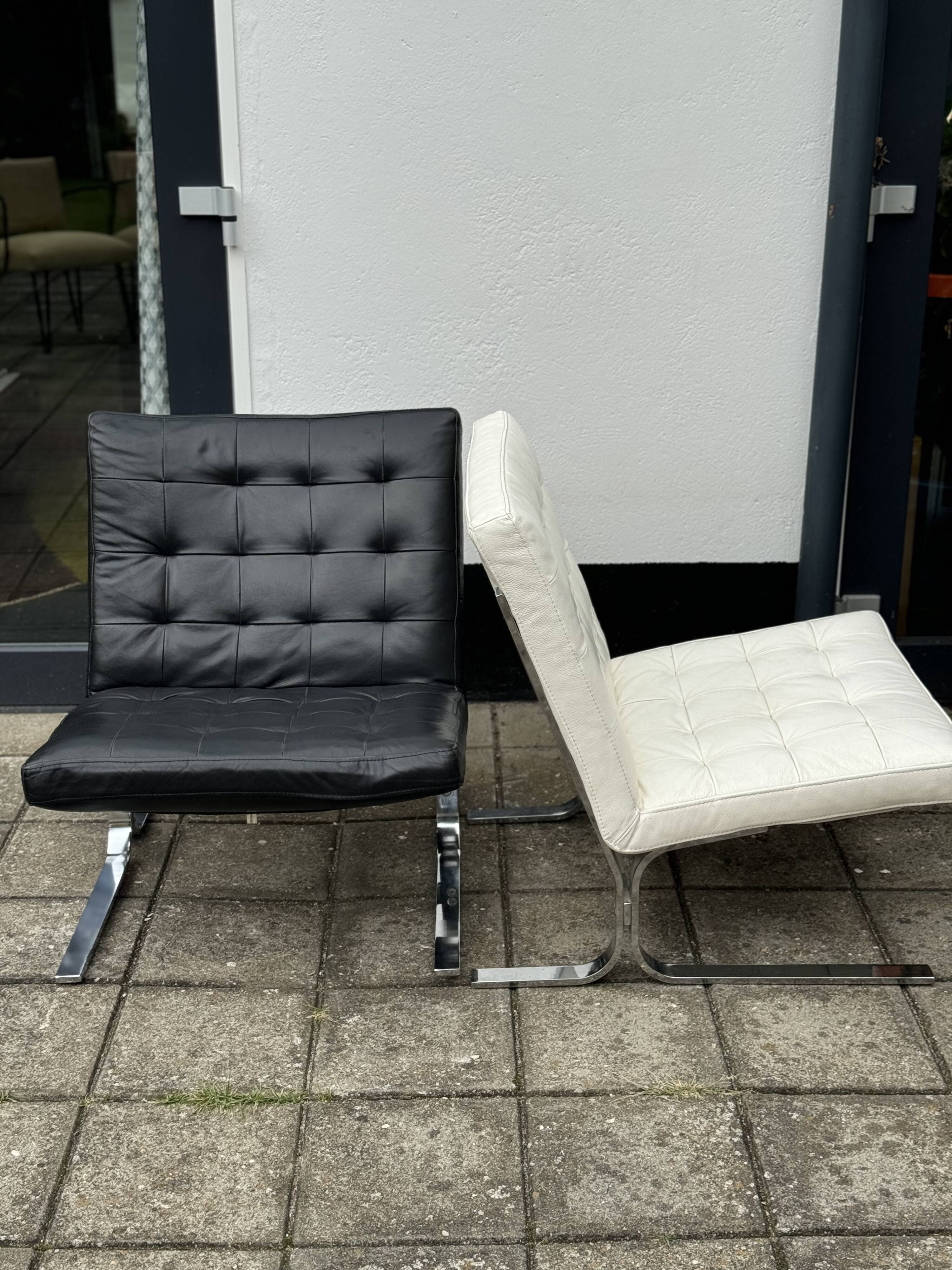 Pair of vintage leather chairs