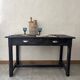 Black table with 2 drawers