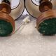 Set of 2 small wooden table or bedside lamps by aka lighting, germany