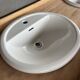 Furniture with 2 basins in raw wood