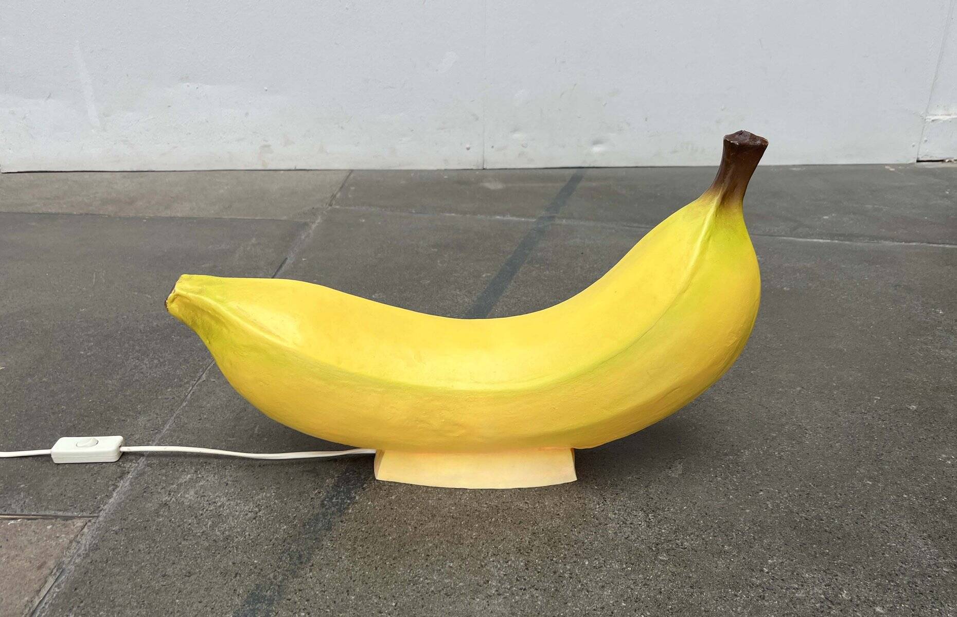 Postmodern banana floor lamp by Heico, 1980s.
