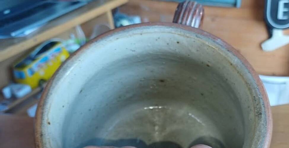 Large mug / Antique stoneware mug