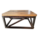 Coffee table - Oak and steel