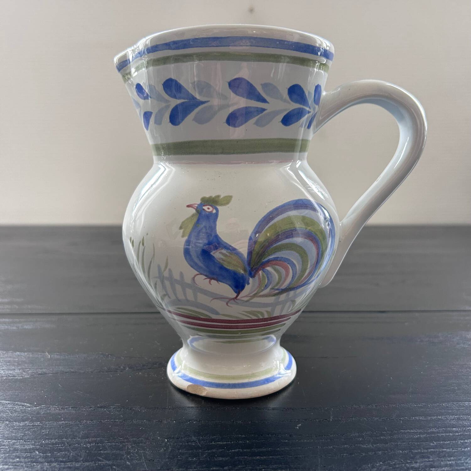 Old Henriot Quimper pitcher