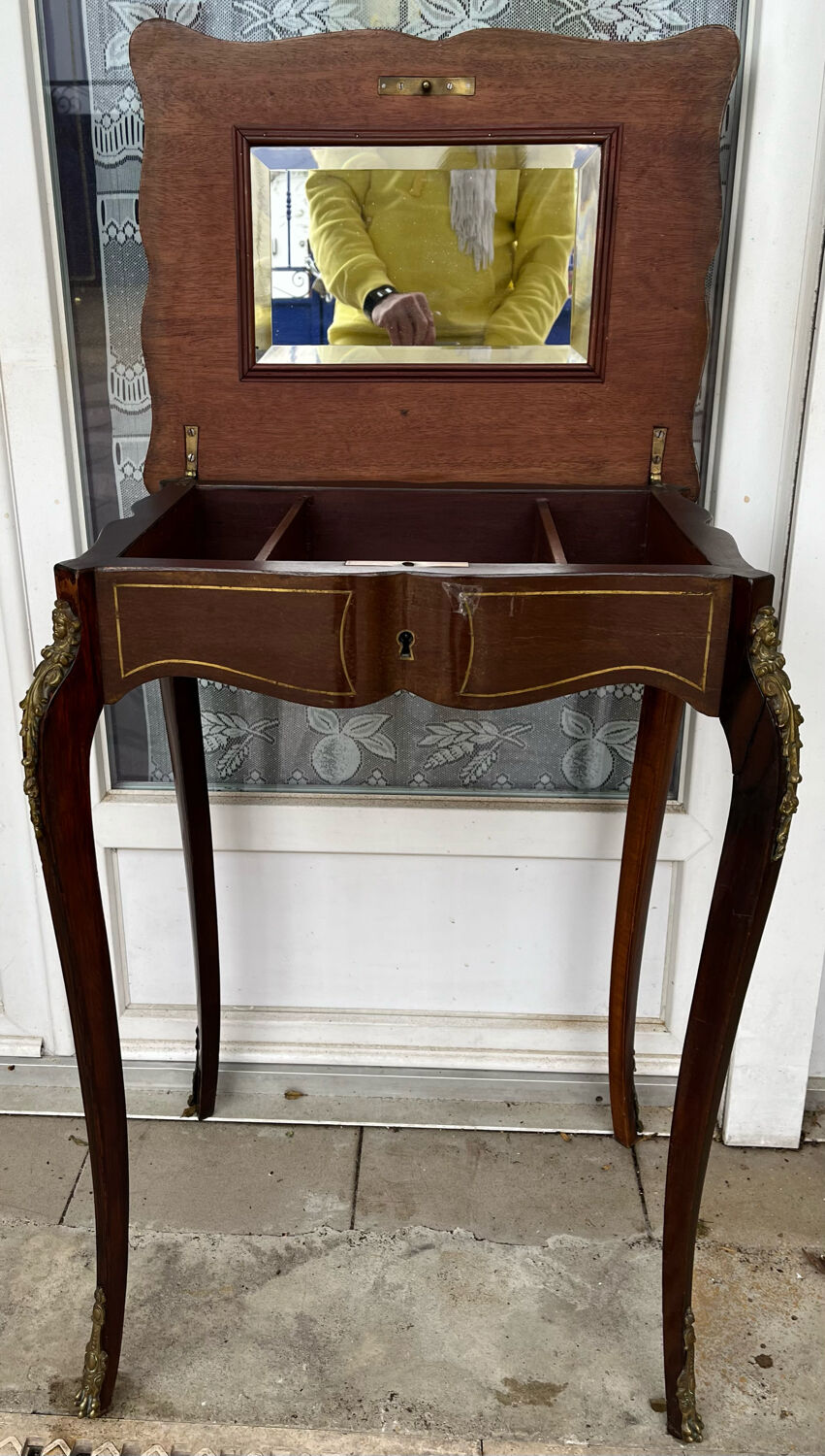 Old wooden dressing table