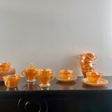 Anchor Hocking Pearl Orange Tea/Coffee Service