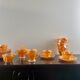 Anchor Hocking Pearl Orange Tea/Coffee Service