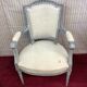 Armchair Cabriolet old Louis XVI style completely renovated