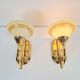 Art Nouveau Regency Brass Wall Lamps by Bejorama Lighting, Spain, 1970s, Set of 2