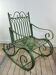 Wrought Iron Rocking Chair in Patinated Green